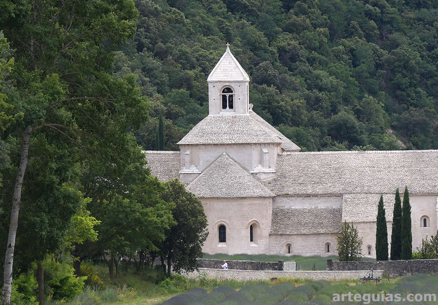 Pisaje en que est&aacute; ubicada la abad&iacute;a de S&eacute;nanque
