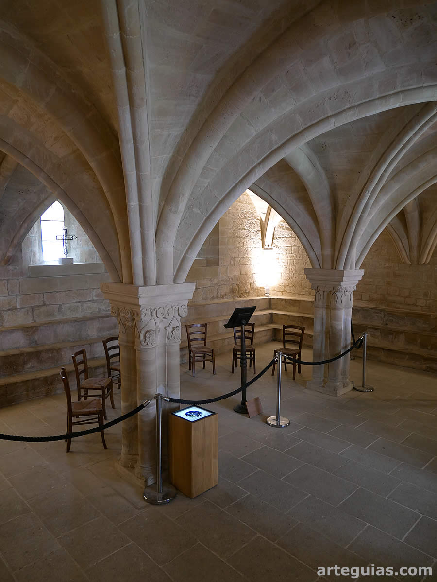 Arquer&iacute;as, b&oacute;vedas y apoyos de la sala capitular