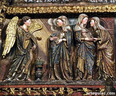 Escenas de la Anunciaci&oacute;n y la Visitaci&oacute;n