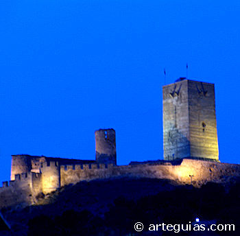 Imagen desde el pueblo de Biar de su castillo