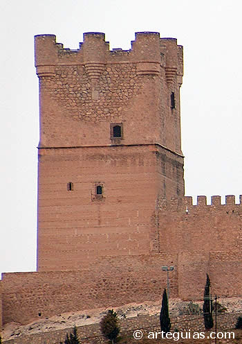 Torre del Homenaje del castillo de Villena. Alicante