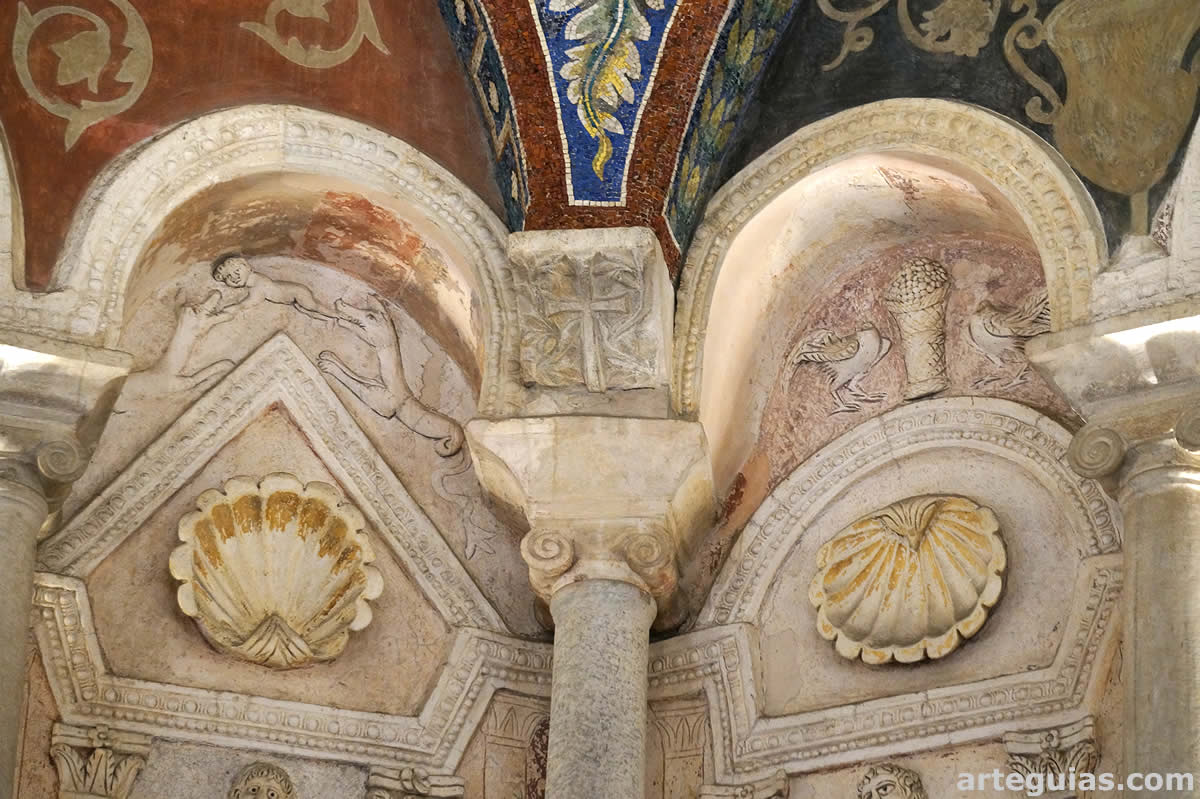 Detalle de los estucos