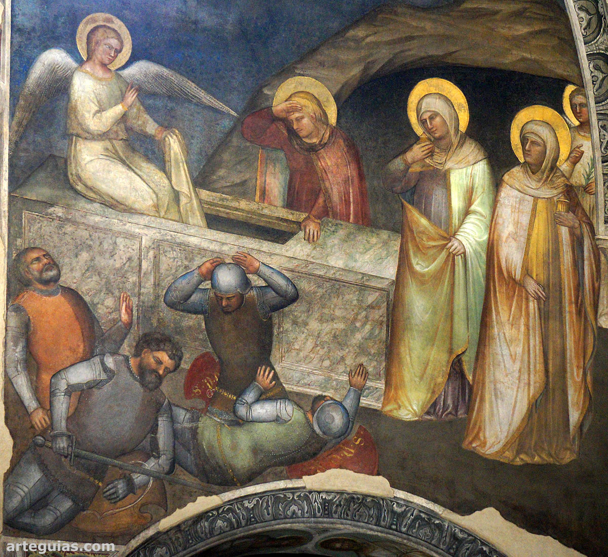 Fresco que representa el pasaje de la Resurrecci&oacute;n