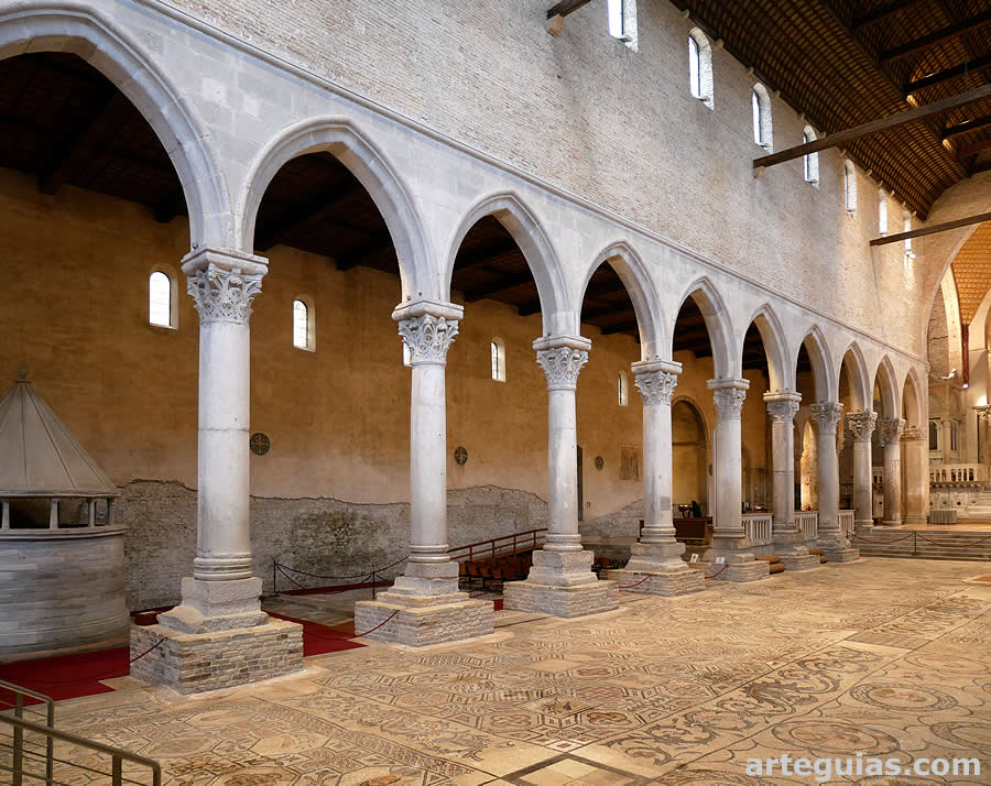 Bas&iacute;lica de Aquilea y sus magn&iacute;ficos mosaicos