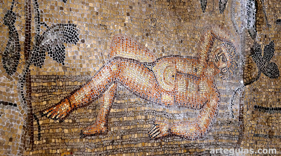 Bas&iacute;lica de Aquilea: mosaico sobre el ciclo de Jon&aacute;s