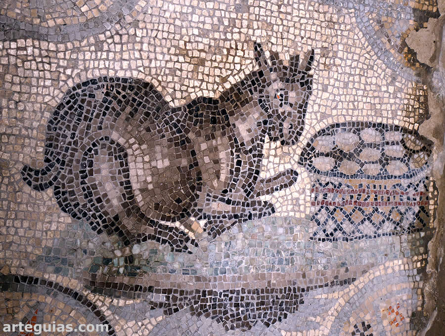 Mosaicos de la sala norte de la Bas&iacute;lica de Aquilea