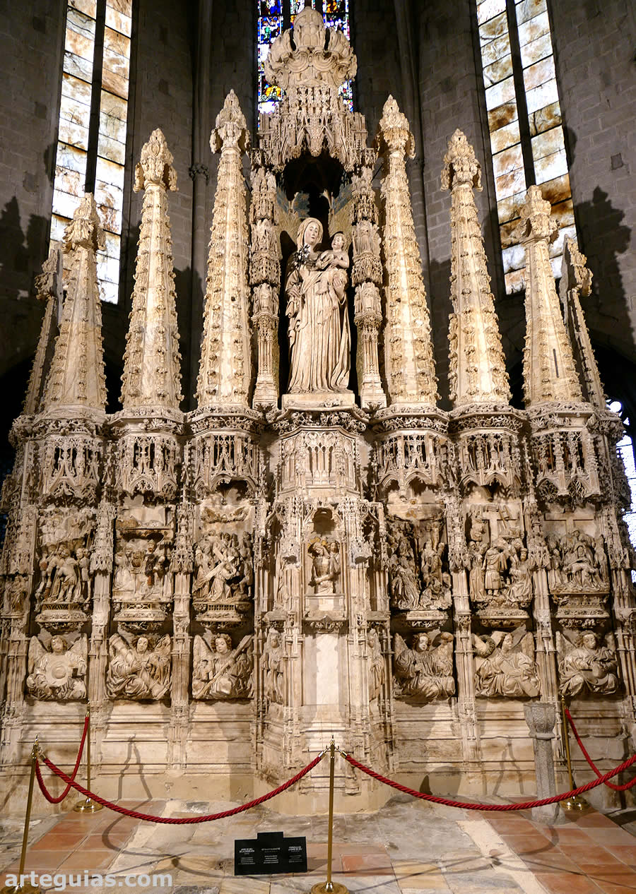 Retablo g&oacute;tico de la Virgen de la Candelaria
