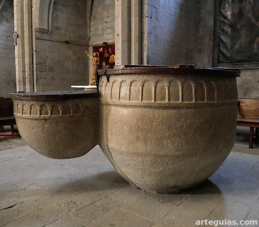 Pila bautismal doble