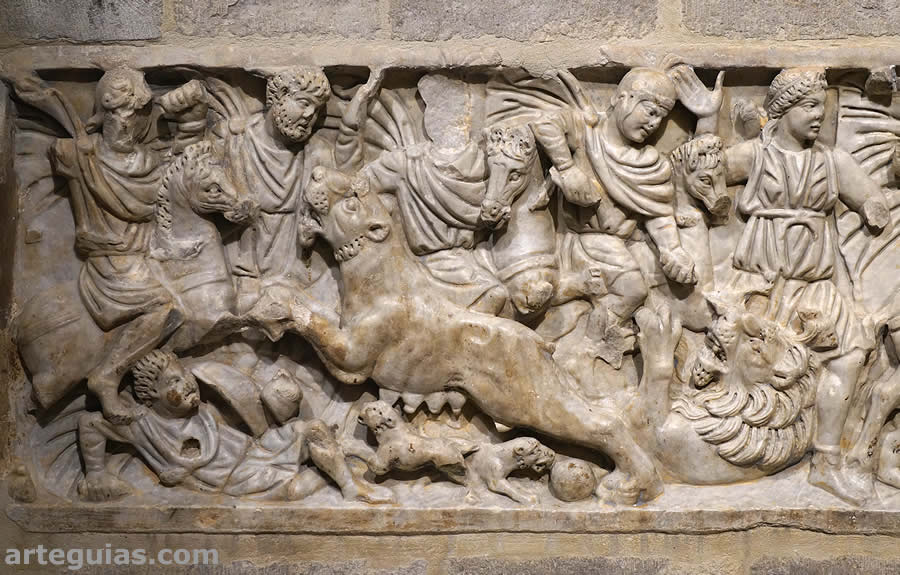 Sarc&oacute;fago de la cacer&iacute;a de leones