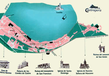 Plano monumental de Castrojeriz