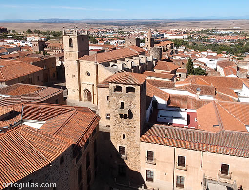 Vista del casco hist&oacute;rico de C&aacute;ceres, Patrimonio de la Humanidad