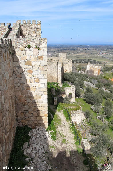 El convento visto dese lo alto del castillo