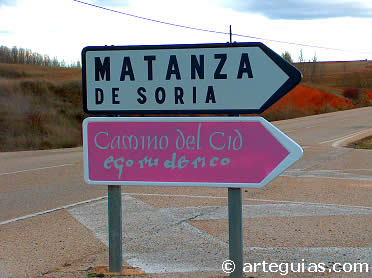 Camino del Cid en Soria, a su paso por Matanza de Soria