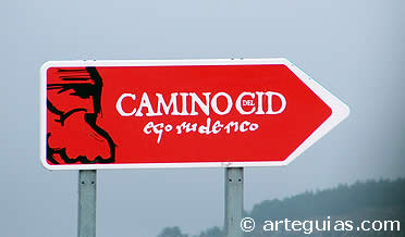 Se&ntilde;alizaci&oacute;n del Camino del Cid en Mosqueruela, Teruel