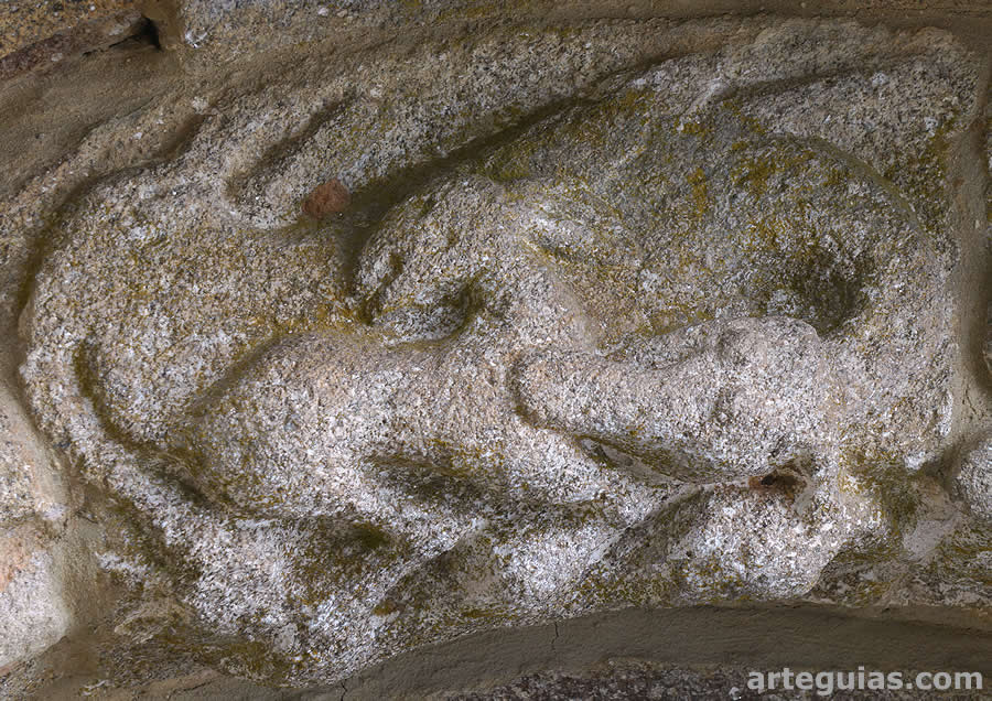 Dovela con dos animales