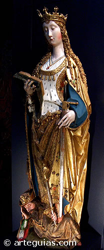 Detalle del retablo (Gil de Silo&eacute;)