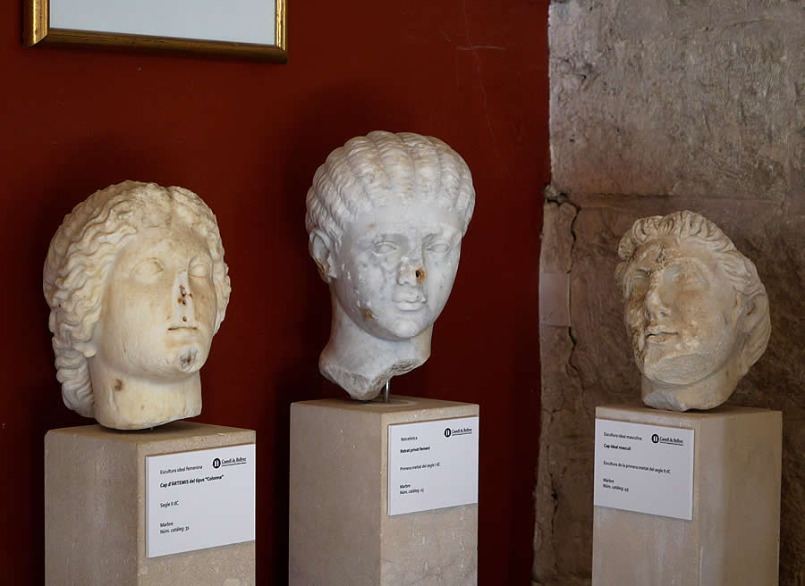 Estatuas romanas (cabezas) de la Colecci&oacute;n Despuig