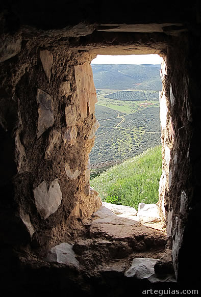Vista del Campo de Calatrava desde el castillo