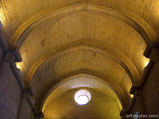 B&oacute;veda de medio ca&ntilde;&oacute;n de  La capilla de Santa Mar&iacute;a Magdalena del Castillo de Alca&ntilde;iz