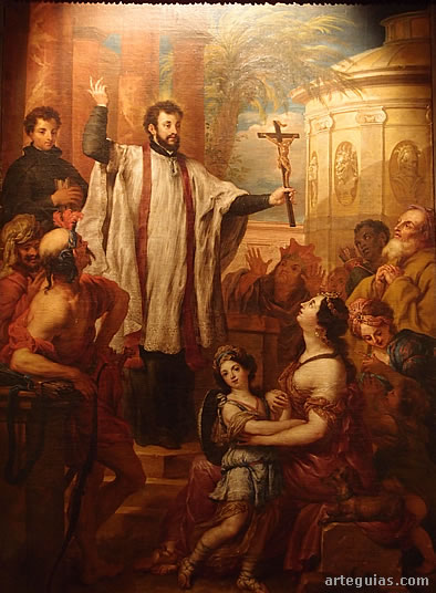 Cuador de una de las predicaciones de San Francisco Javier