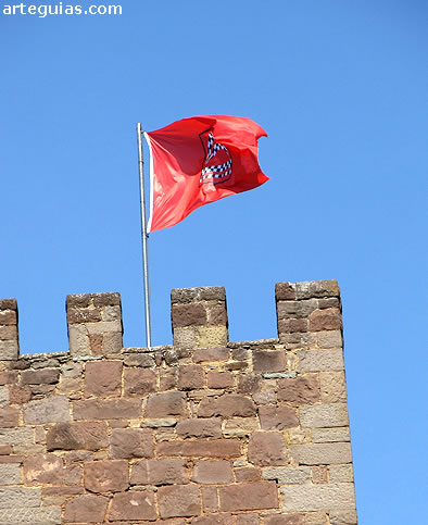 Bandera de la familia ondeando en la torre de San Miguel