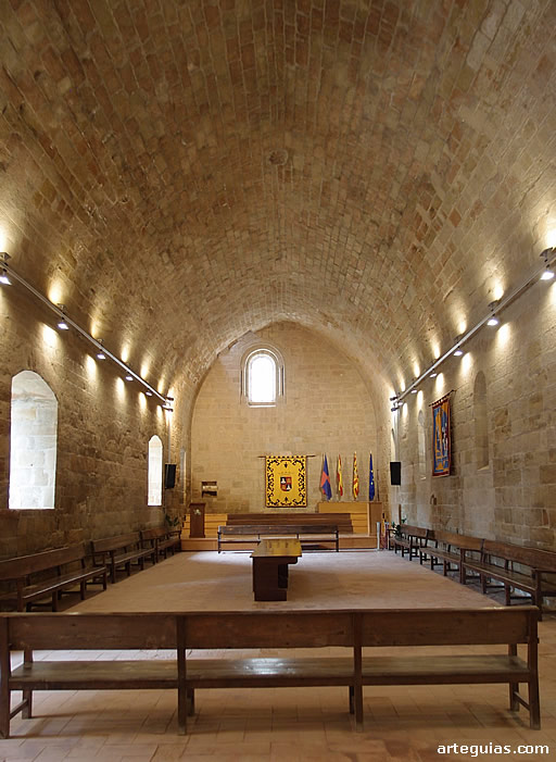 Refectorio - sala capitular del castillo de Monz&oacute;n, Huesca