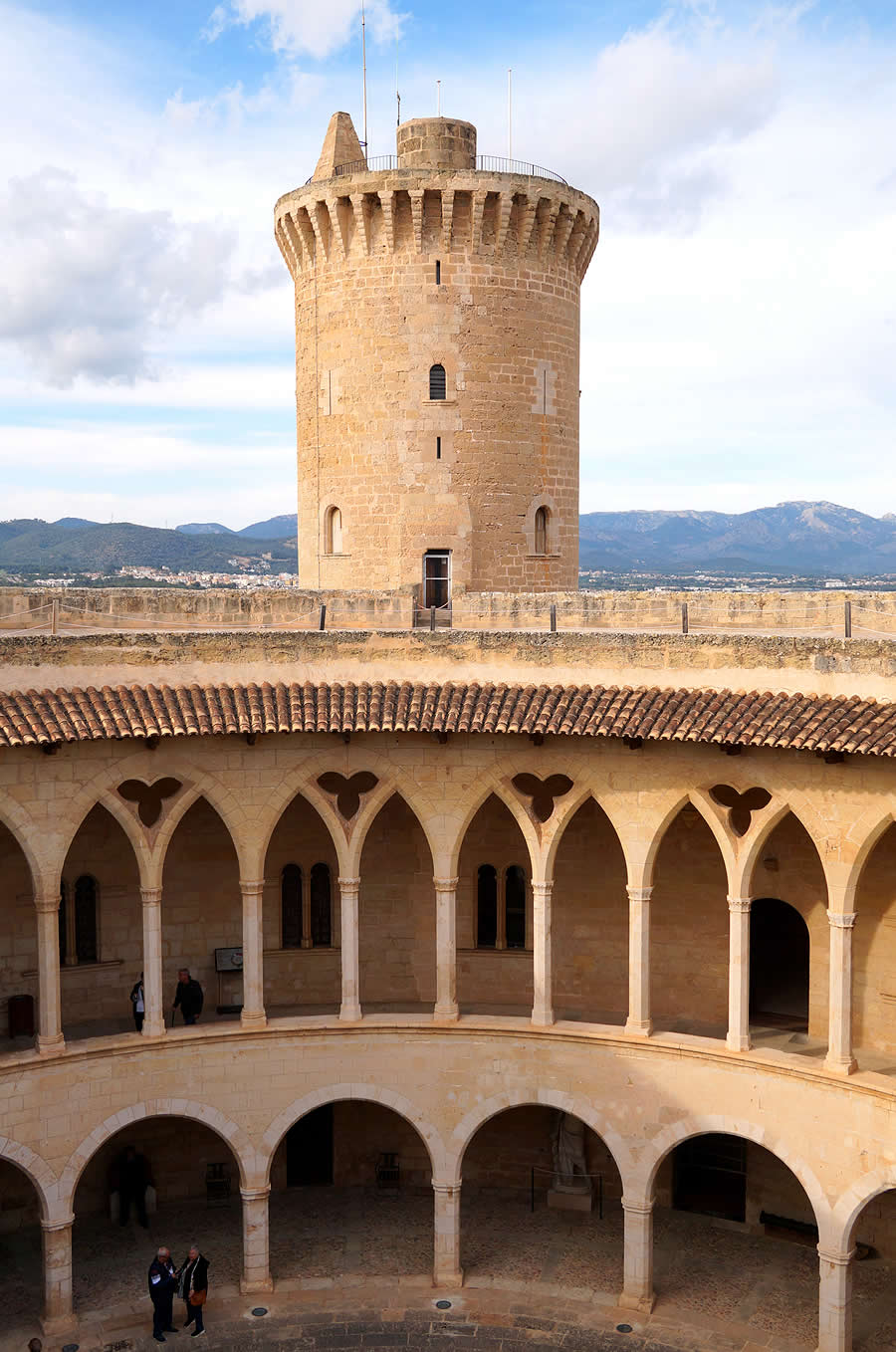 Vista desde la terraza de este castillo
