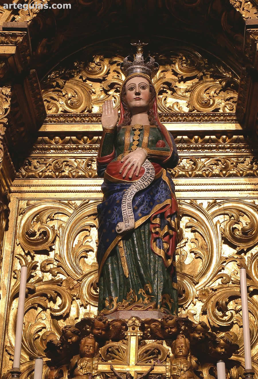 Virgen rom&aacute;nico g&oacute;tica