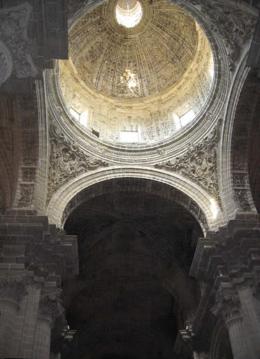 Espectacular c&uacute;pula en la Catedral de Jerez