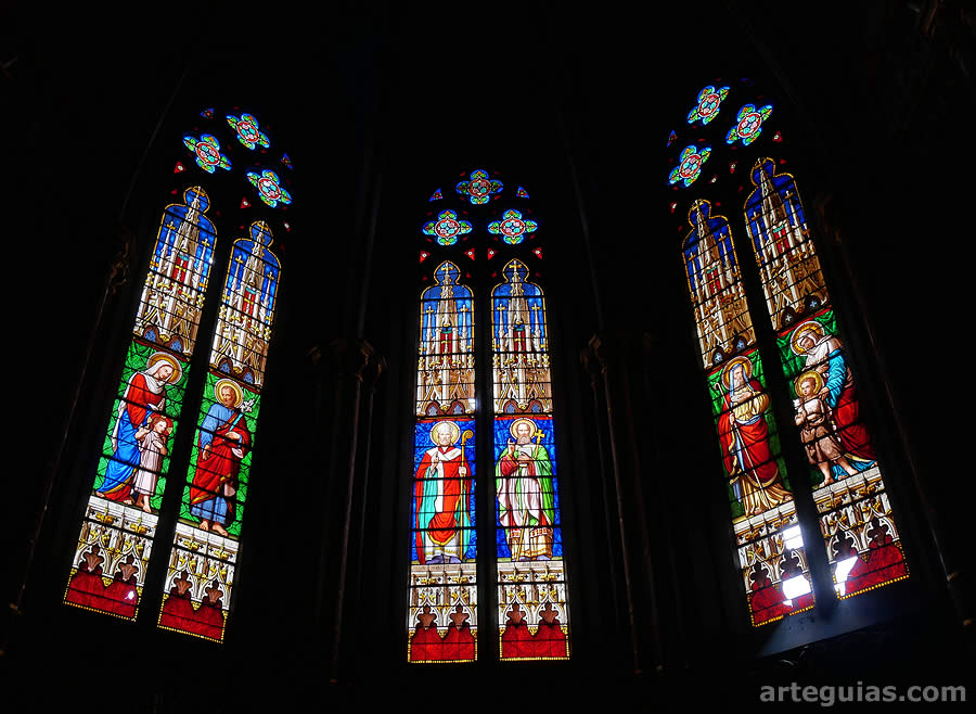 La cabecera de la Catedral de Oloron-Sainte-Marie es g&oacute;tica del siglo XIV
