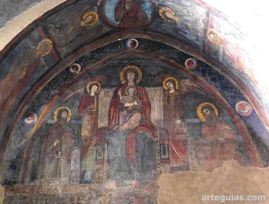 Pintura rom&aacute;nica del p&oacute;rtico catedralicio