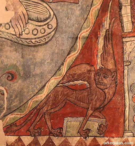 Detalle del Tetramorfos (le&oacute;n de San Marcos)