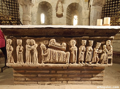 Una de las joyas de la Catedral de Roda de Is&aacute;bena es el sarc&oacute;fago del obispo San Ram&oacute;n