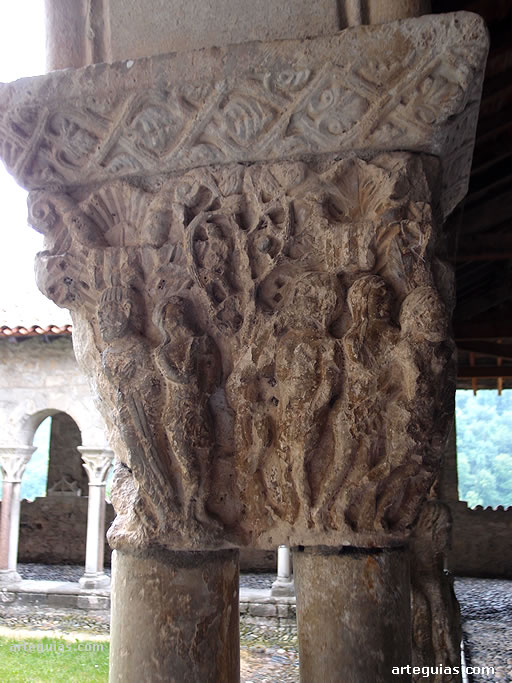 Capitel con el pasaje del Pecado Original