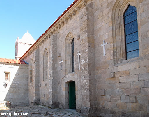 Colegiata de Baiona, Pontevedra: muro lateral norte