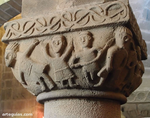 La iconograf&iacute;a de los capiteles de San Pedro de Teverga es realmente curiosa y dif&iacute;cil de interpretar