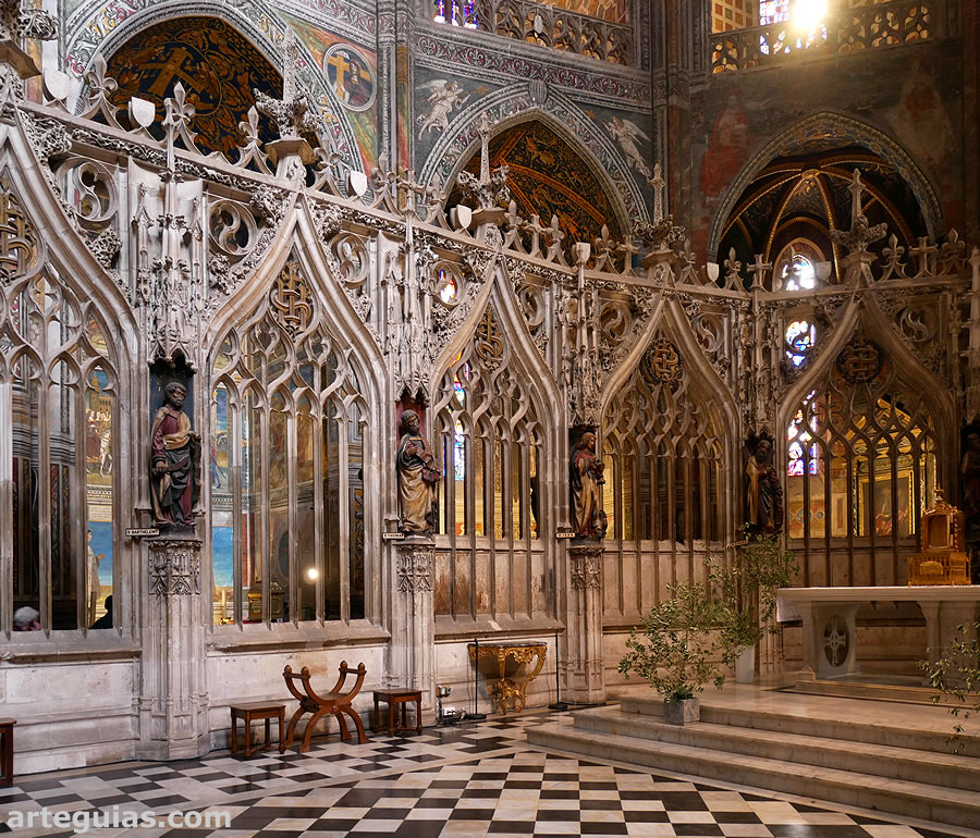 Interior del coro de la Catedral de Albi