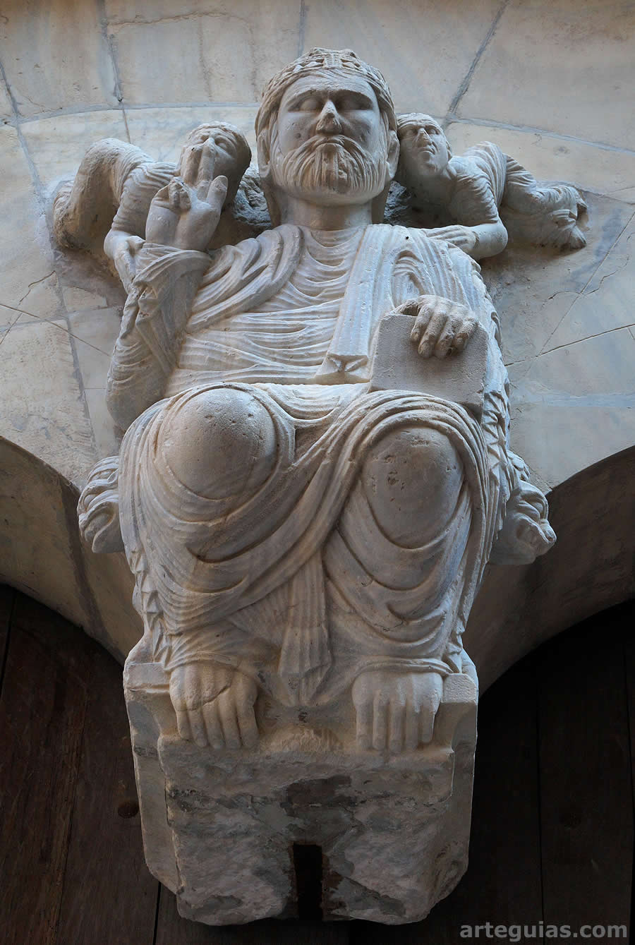 Magn&iacute;fica escultura rom&aacute;nica de Cristo