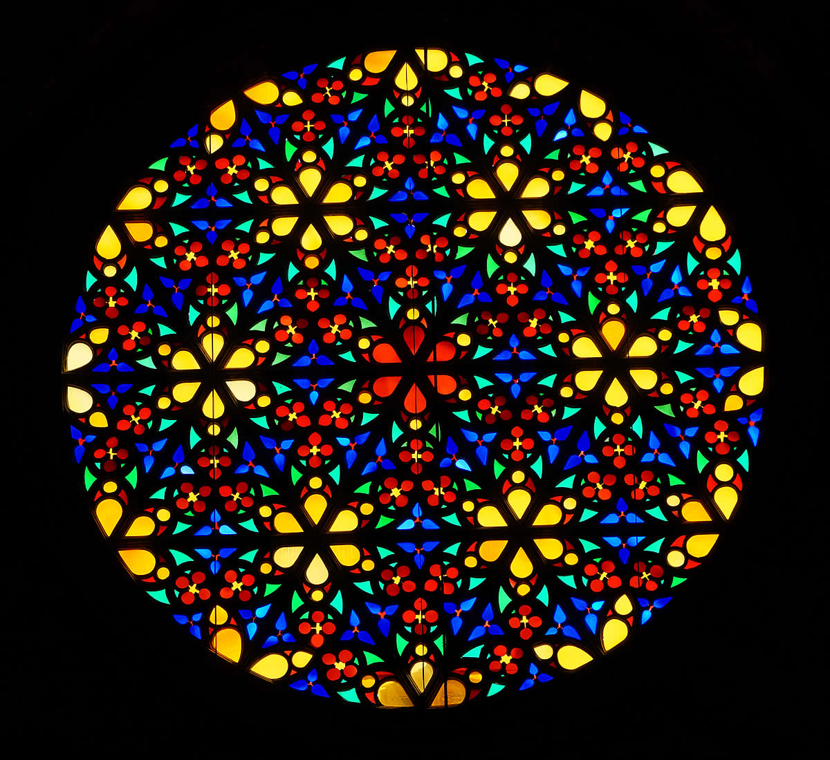 Roset&oacute;n oriental de la Catedral de Palma de Mallorca