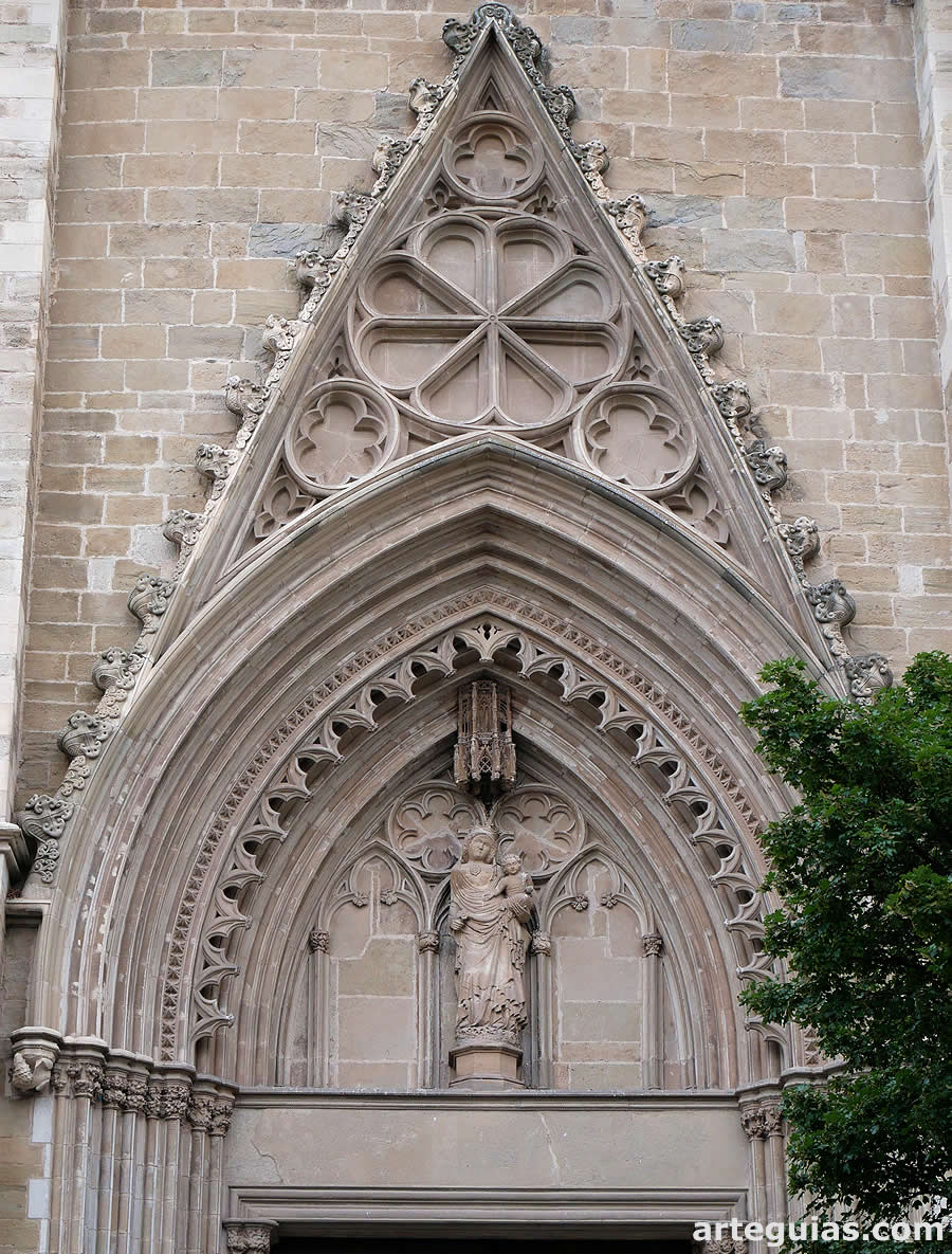 Portda g&oacute;tica de la Seu de Manresa, Barcelona