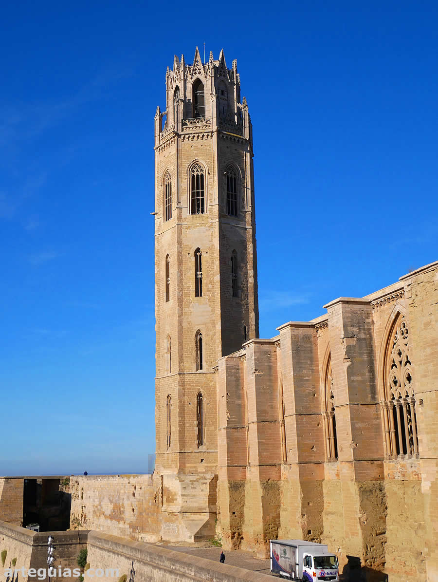 La torre campanario de la Seu Vella de Lleida