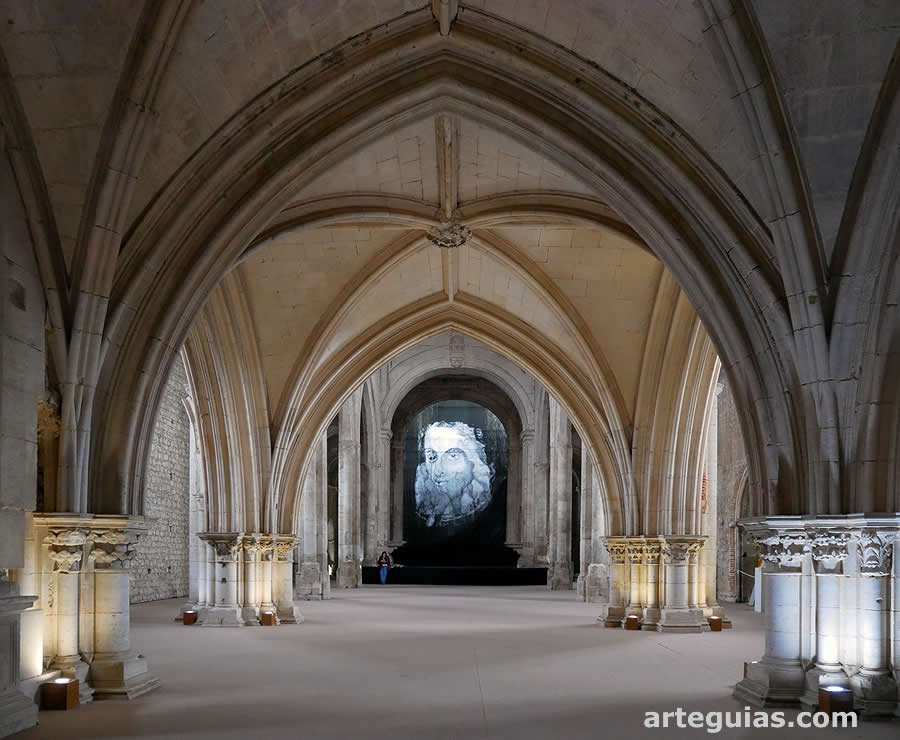 Pilares y b&oacute;vedas de crucer&iacute;a del coro