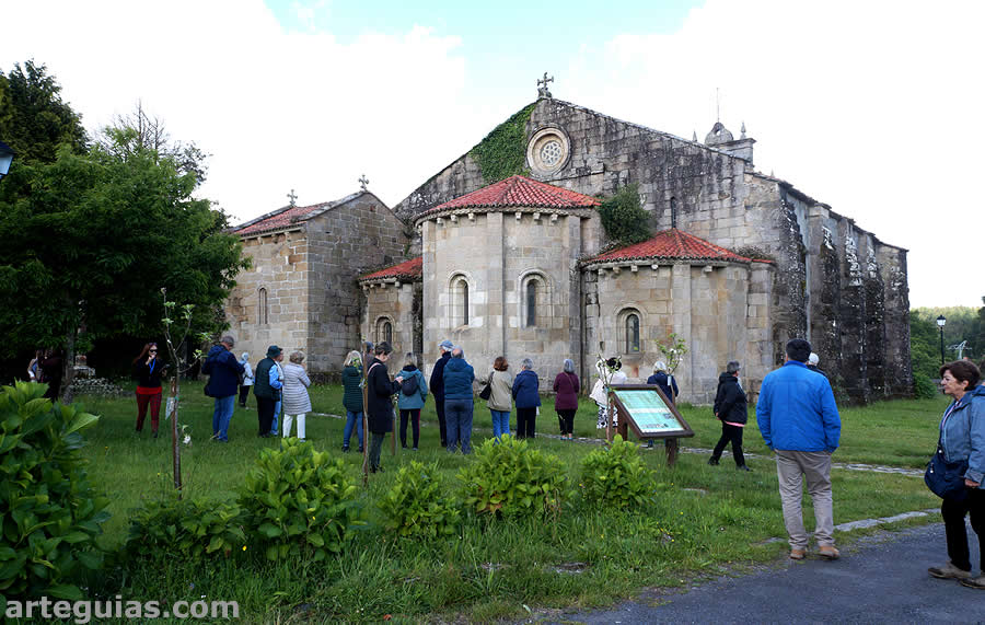 Uno de los monasterios visitados fue el de San Salvador de Bergondo