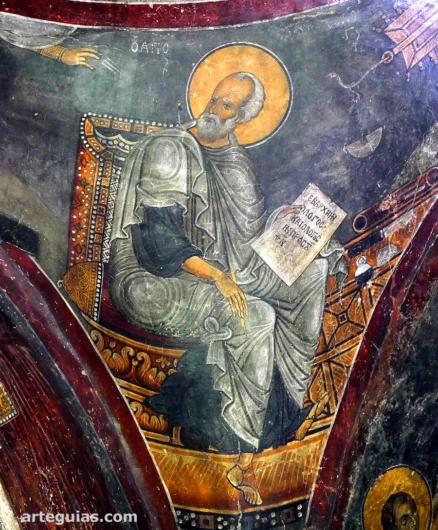 Evangelista San Juan en Una de las iglesias de Geraki