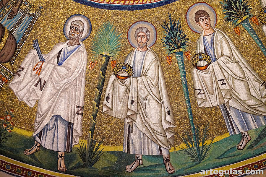 Ap&oacute;stoles del Baptisterio Arriano de R&aacute;vena