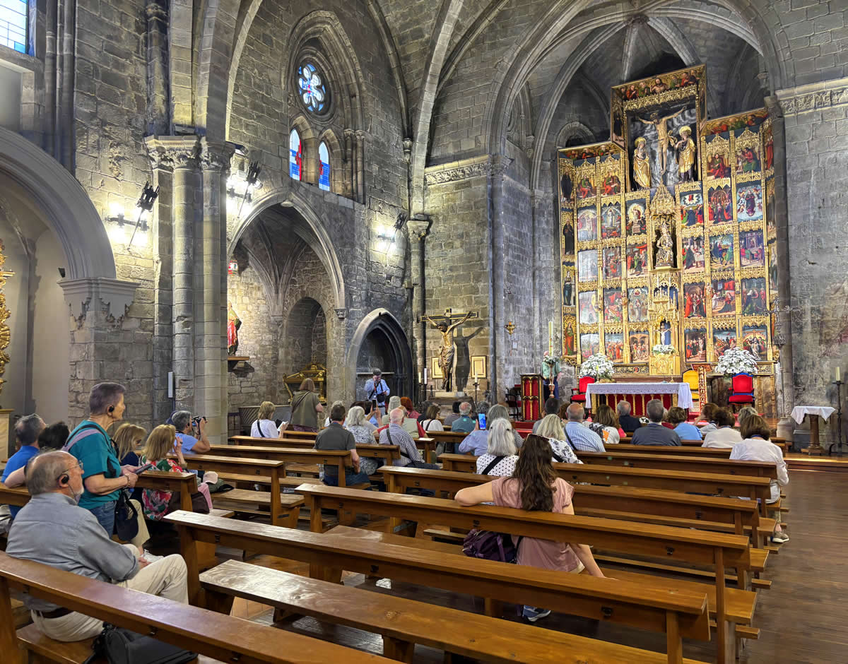 Interior de Santa María de Olite