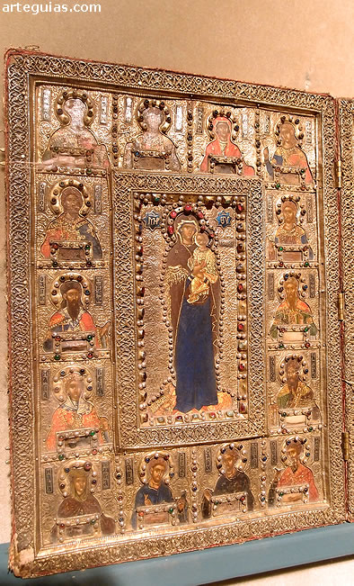 Una de las hojas del llamado  Relicario de los D&eacute;spotas de Epiro