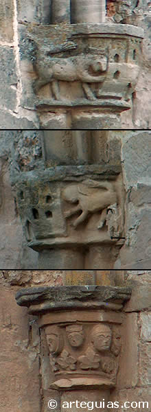 Algunos capiteles de la cabecera