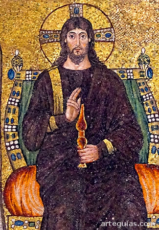 Mosaico bizantino: Pantocr&aacute;tor