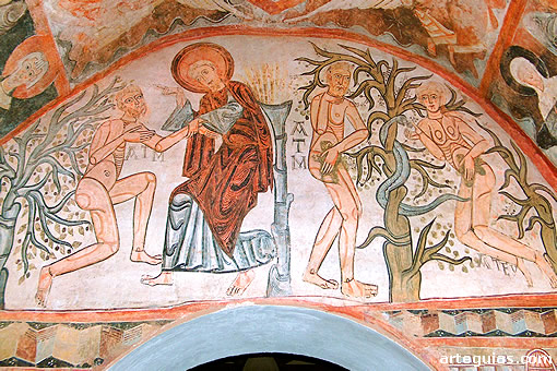 Pinturas procedentes de la Vera Cruz de Maderuelo, Segovia. Hoy en el Museo del Prado